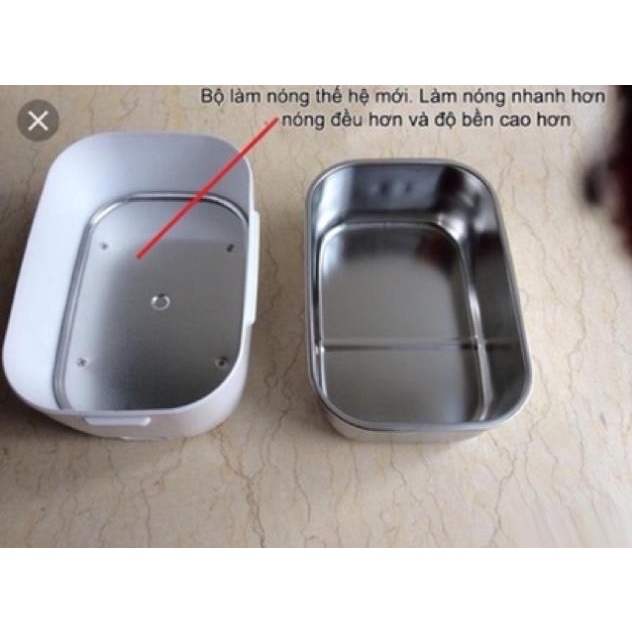 [Kho sỉ]  Hộp cơm hâm nóng ruột inox cắm điện ( inox 304)