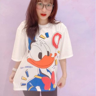 Áo thun nữ mickey form rộng tay lỡ dáng chùm mông