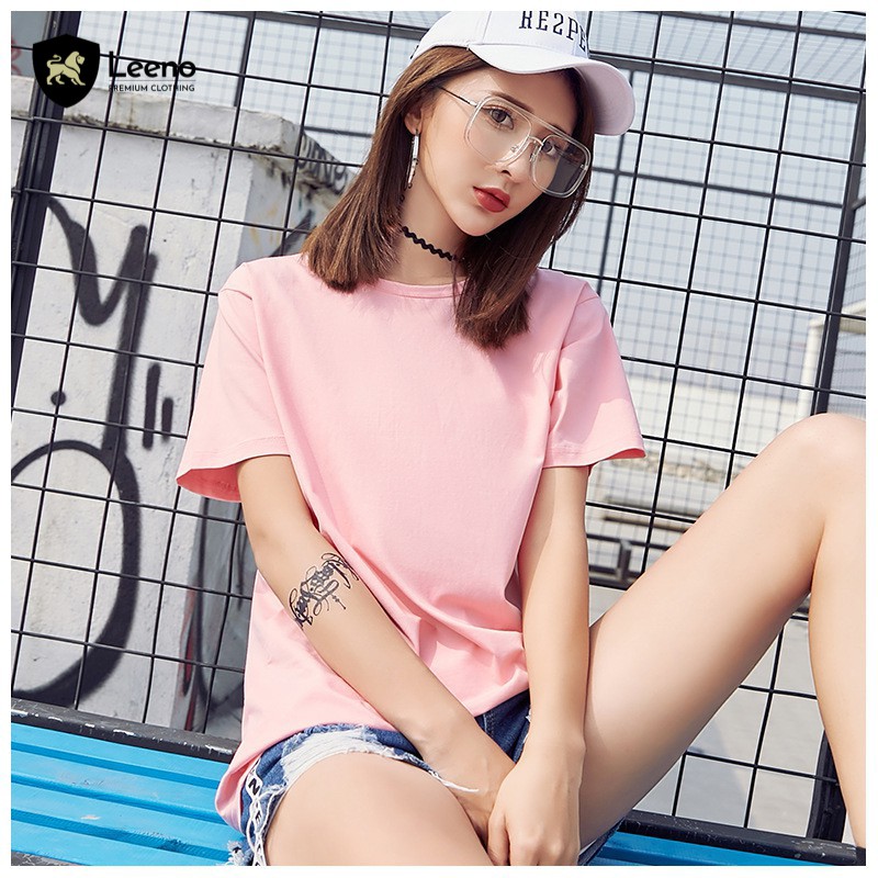 [Mã FAMAYWA giảm 10K đơn 50K] Áo phông rộng - Áo thun tay lỡ trơn vải cotton Leeno | BigBuy360 - bigbuy360.vn