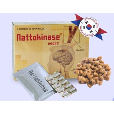 Hỗ trợ đột quỵ NATTOKINASE - HÀN QUỐC - tan cục máu đông