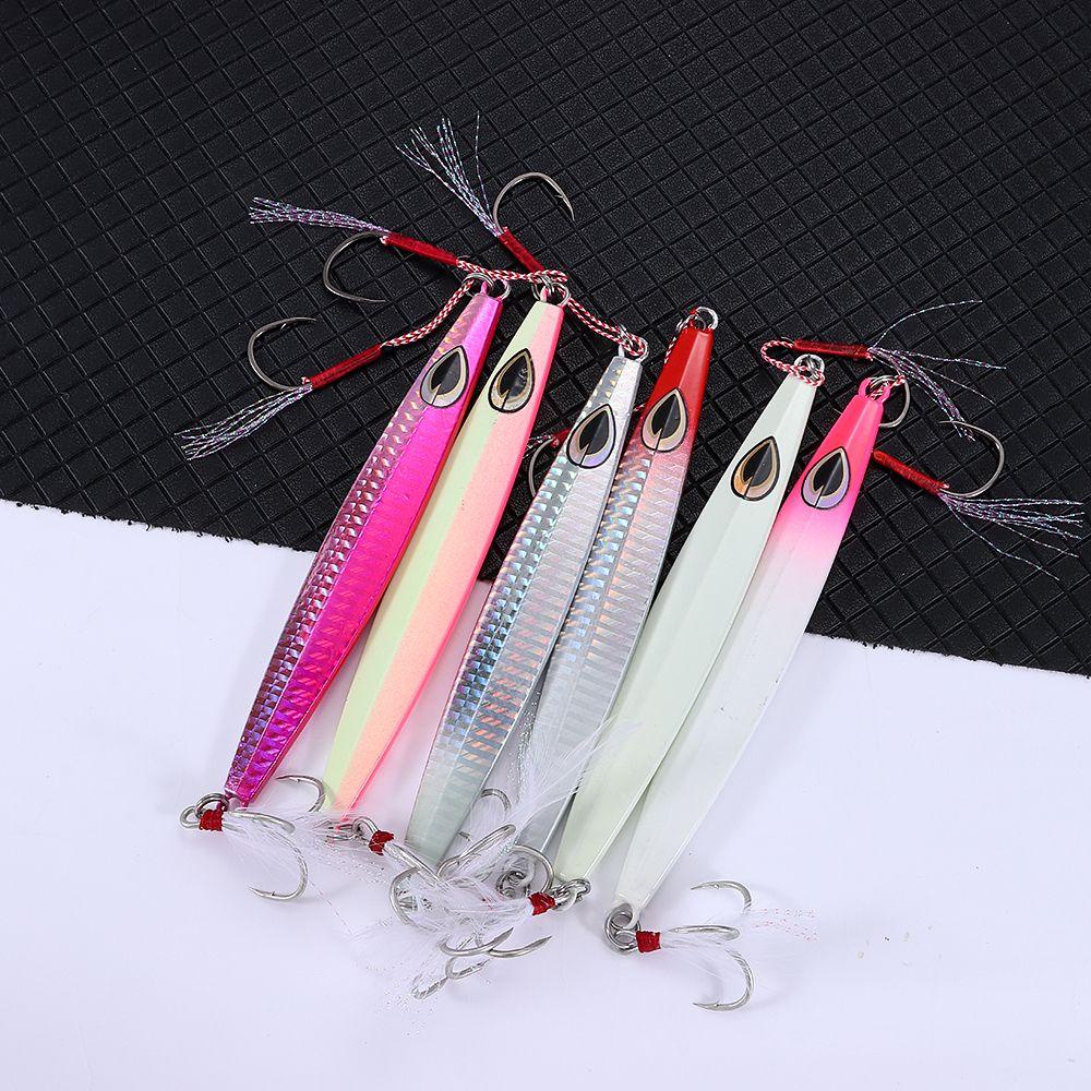 Mồi Câu Cá Giả Bằng Kim Loại Có Móc Đôi 60g