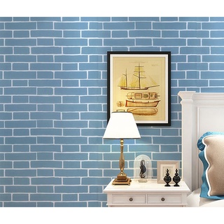 CUỘN 10M GIẤY DÁN TƯỜNG (decal cuộn) MÃ GẠCH XANH