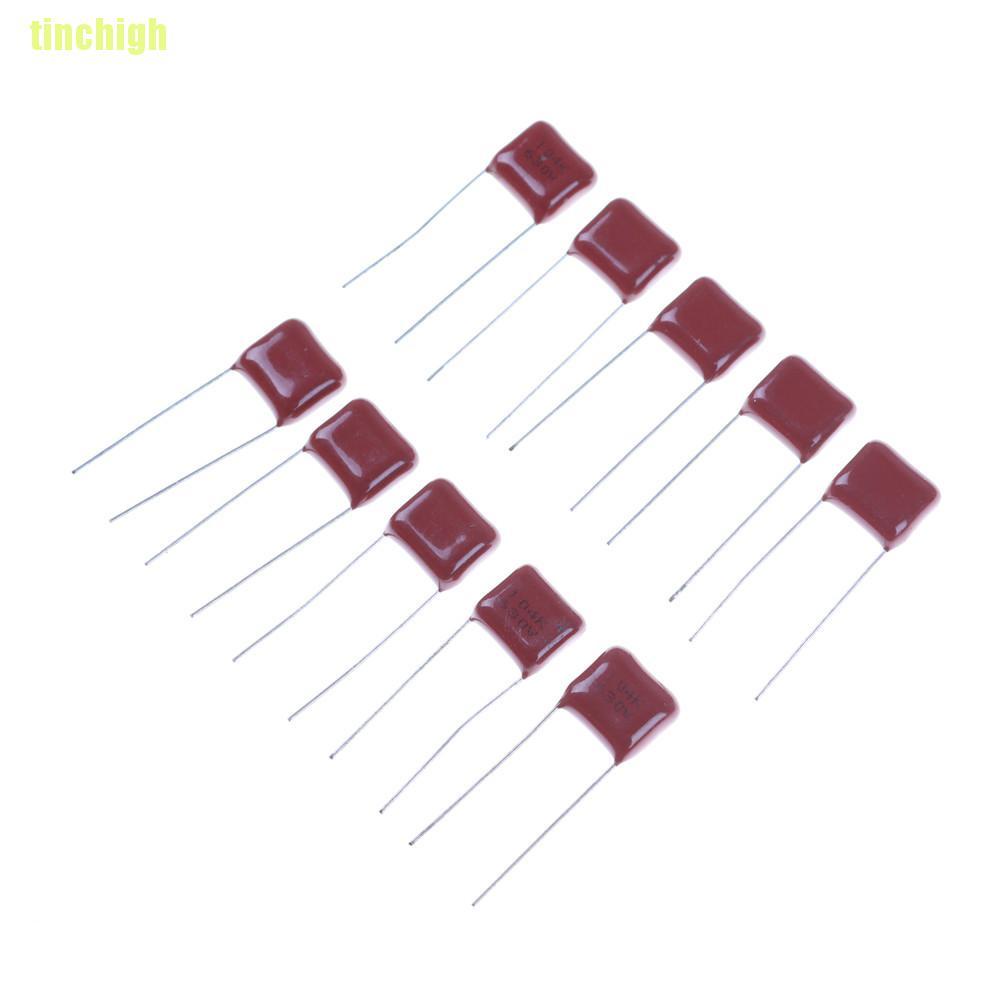 Bộ 10 Phụ Kiện Kim Loại Cbb 104J 630V 100Nf 0.1Uf P10Mm Chuyên Dụng