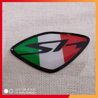 Tem logo chữ sh trang trí xe