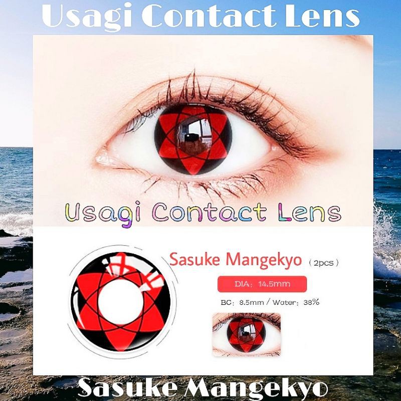 SHARINGAN : lens cosplay : Ib trước khi đặt( Usagi Contaclens)