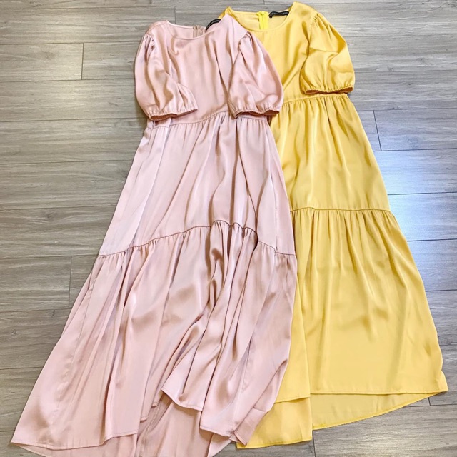 Đầm lụa midi zr