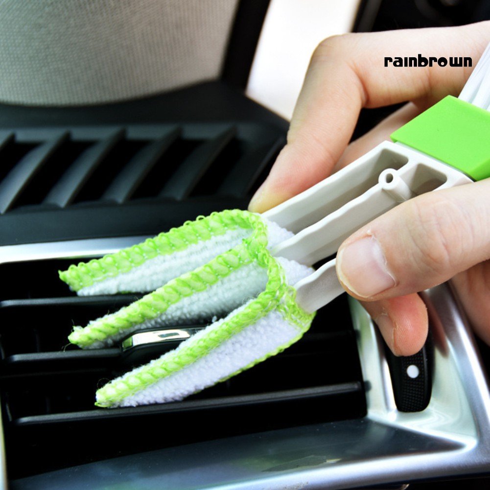 Cọ hai đầu vệ sinh lỗ thông gió xe hơi