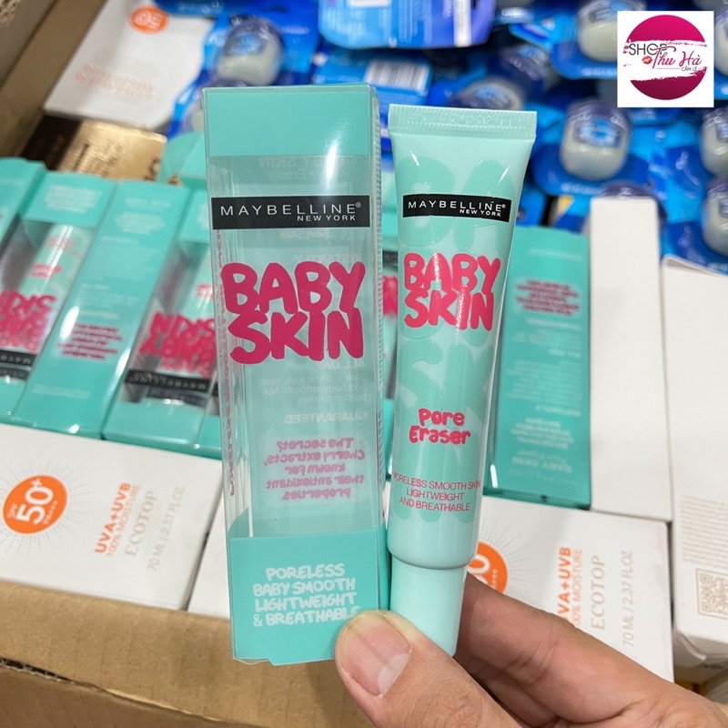 Kem Lót Làm Mịn Da, Che Khuyết Điểm, Se Khít Lỗ Chân Lông Maybelline Baby Skin Pore Eraser 22ml