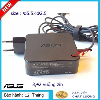 Bộ Sạc Pin Laptop asus 3,42a vuông zin - Sạc bảo hành 12 tháng 1 đổi 1[HK]