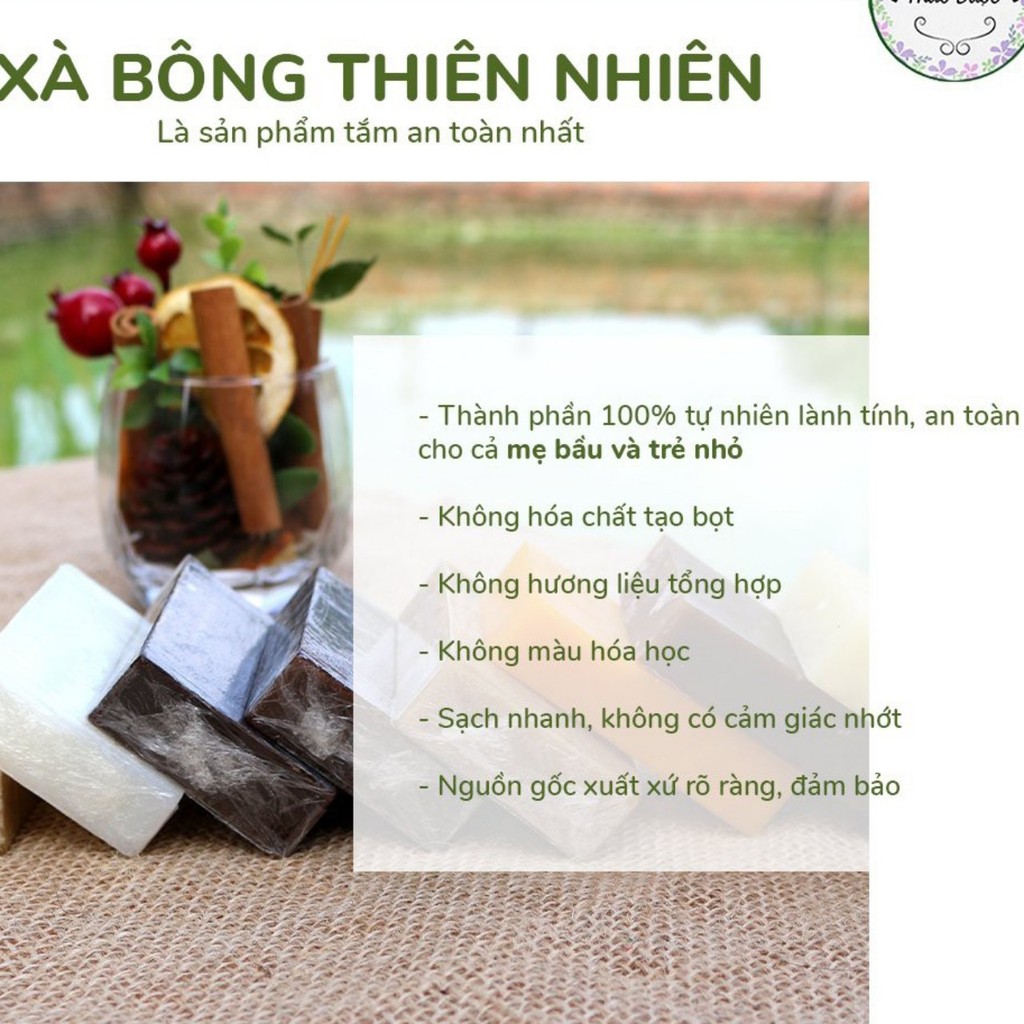 Xà Bông Sinh Dược Than Tre (Bánh 100gr) -Dưỡng Da, Tẩy da chết từ hạt than tre