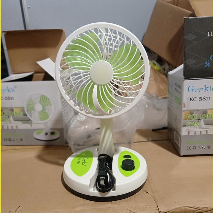 Quạt Tích Điện Gấp Gọn Đa Năng Có Đèn Led Siêu Sáng Siêu Tiện Lợi | BigBuy360 - bigbuy360.vn