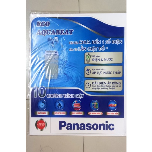 tem dán máy giặt Panasonic