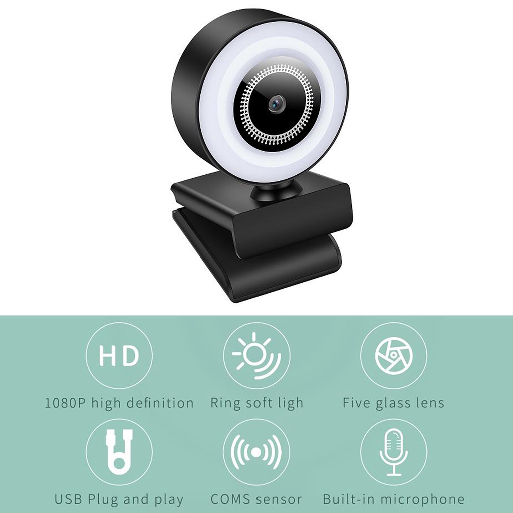 Webcam HD 1080p tích hợp micro có thể xoay chất lượng cao | BigBuy360 - bigbuy360.vn