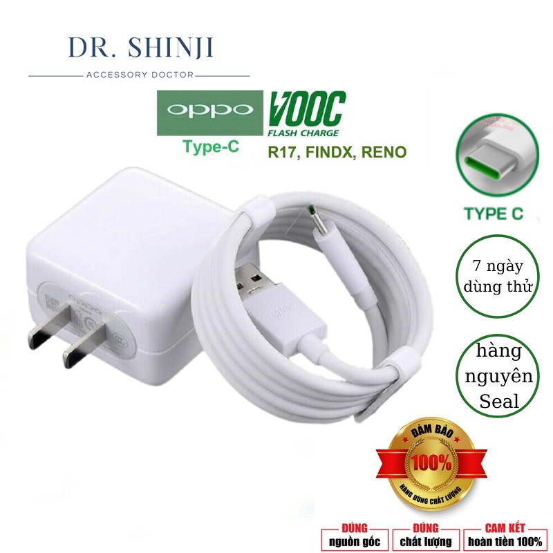 Bộ Sạc Nhanh Oppo Type C Vooc 4.0 R17 5V-4A Zin Bảo Hành 6 Tháng