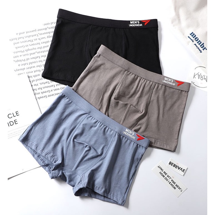 HỘP 4 Quần sịp boxer Cotton cao cấp dành cho nam kháng khuẩn xuất nhật LOTNAM09