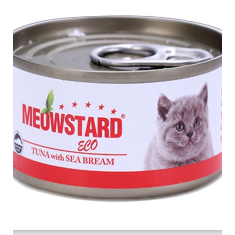 [HCM] Pate Meowstard Eco Cho Mèo, Cho Thú Cưng lon 80gr