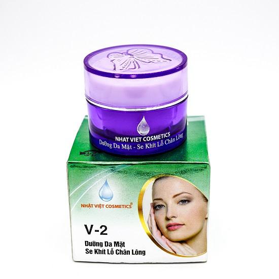 Kem Nhật Việt V2 Ngọc Trai Đen - Sữa Ong Chúa Kem Dưỡng Da, Se Khít Lỗ Chân Lông 6g