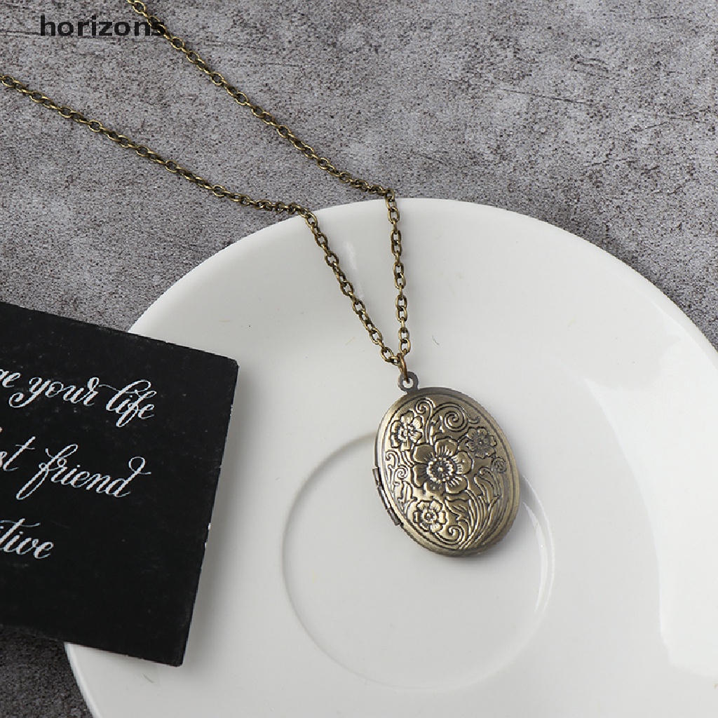 [horizons] Mặt Vòng cổ Mở Bằng Đồng Thau Chạm Khắc Hoa Văn Cổ Điển