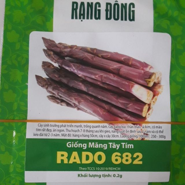 Giống măng tây tím Rado 682