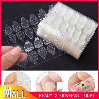 (Hàng Mới Về) Set 24 Miếng Dán Móng Tay Giả Trong Suốt Hai Mặt