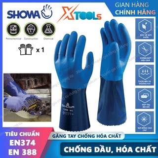 Găng tay chống hóa chất Showa 720 NBR chống dầu, axit, hóa chất, chống mòn tuyệt vời rất bền và linh hoạt