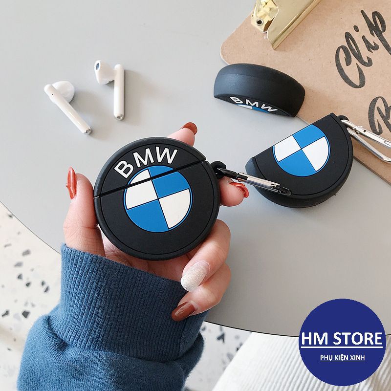 Case Airpod 1 2 Pro Vỏ Ốp Bọc Tai Nghe Airpod Hình BMW Nhiều Mẫu Dễ Thương Chất Liệu Silicon Dẻo