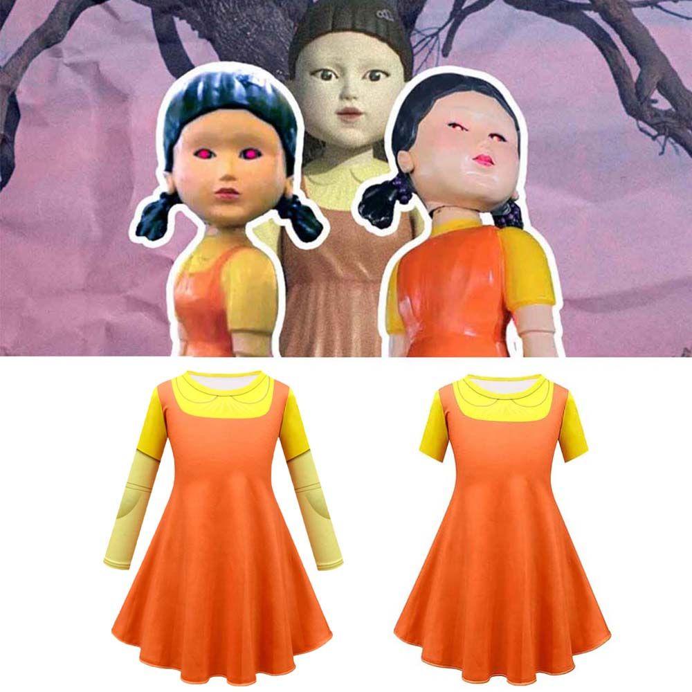 Danilo trang phục cosplay hàn quốc hợp thời trang halloween party cho trẻ em trang phục tròn sáu o cô gái cổ trang phụ kiện hóa trang