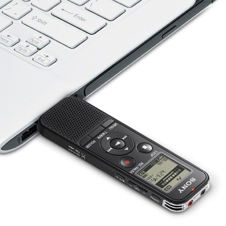 Máy ghi âm Sony ICD - PX470 4G, hỗ trợ thẻ nhớ 32G, micro tích hợp: stereo, kết nối PC có USB | TECHMART