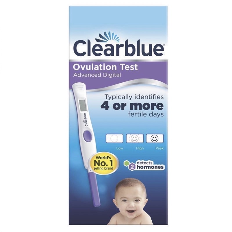 Que thử rụng trứng Clearblue 4 Or More 3 nấc - Clearblue Advanced Digital Ovulation Kit Test (Dual H