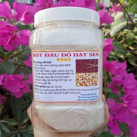 Bột đậu đỏ hạt sen 1kg
