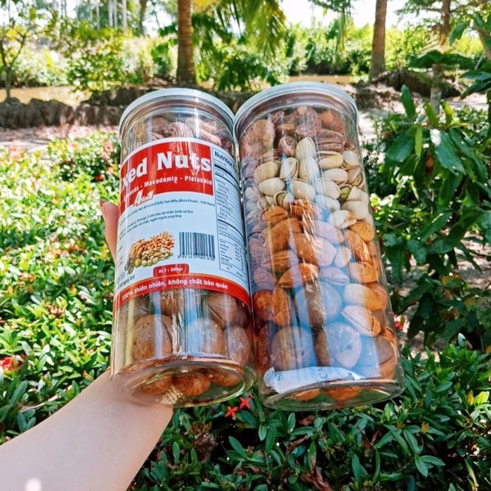 Mixed Nuts 4 in 1😽 Hạt Nhập Khẩu Ăn Vặt Giàu Dưỡng Chất 500g