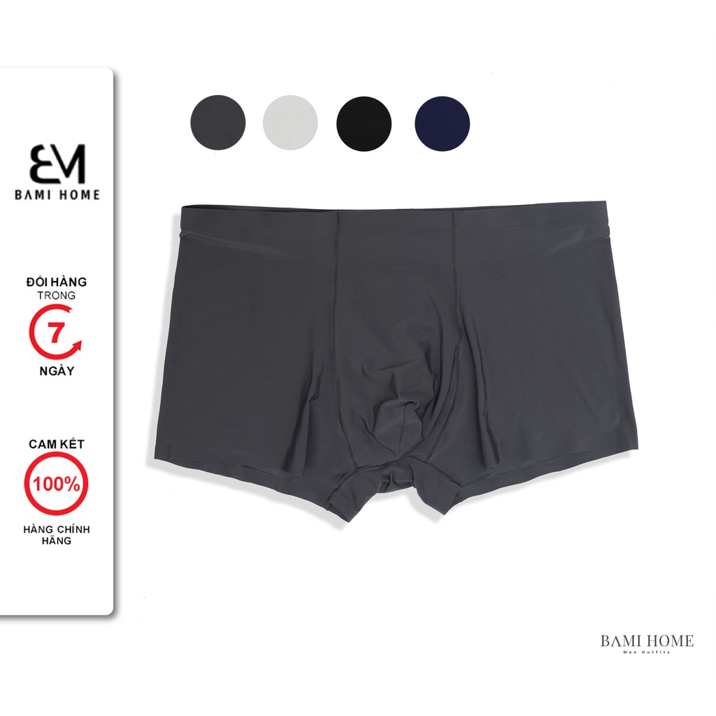 Quần sịp lót nam đáy boxer BAMI HOME chất su lạnh mềm mại co dãn thấm hút cực mát QS- 017 - Hàng nhập khẩu