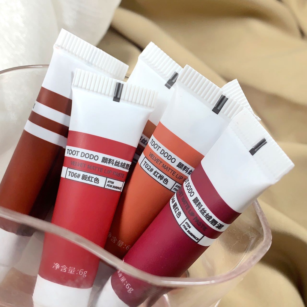 Set 3 Thỏi Son Kem Lì Nhung Mịn Không Thấm Nước Toot Dodo
