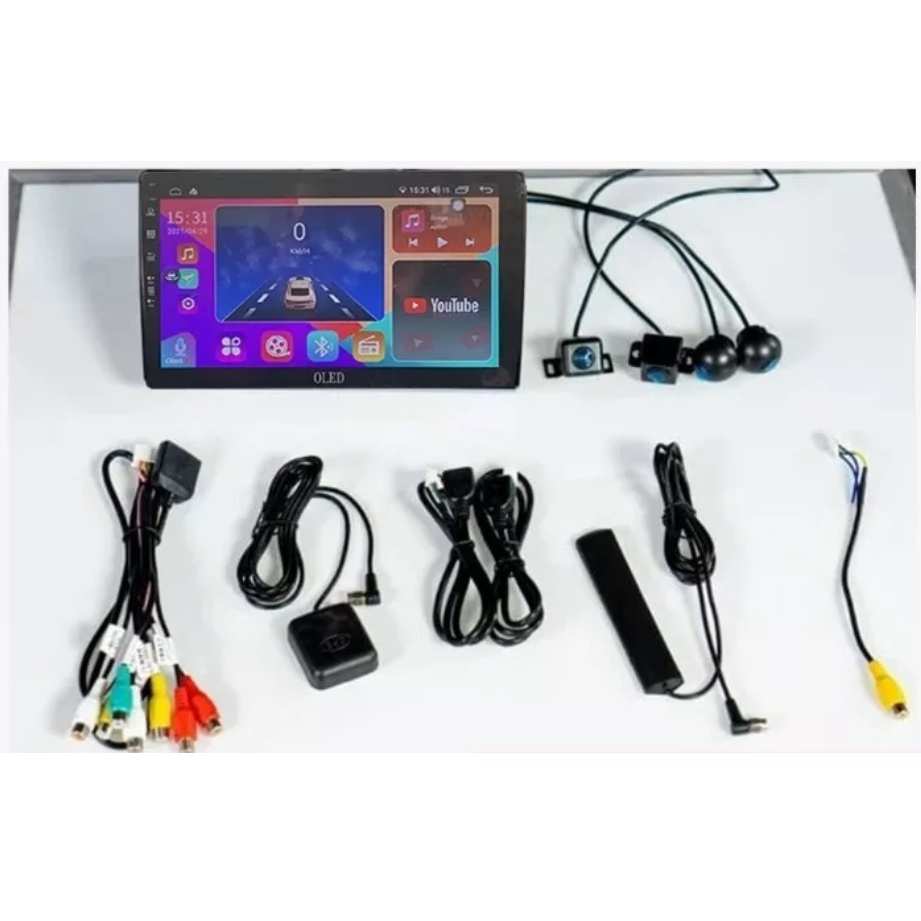 Màn liền camera 360 OLED C8S NEW cho các dòng xe ô tô, Màn hình dvd android OLED C8S ram 3g rom 32g, DVD 360 cho oto