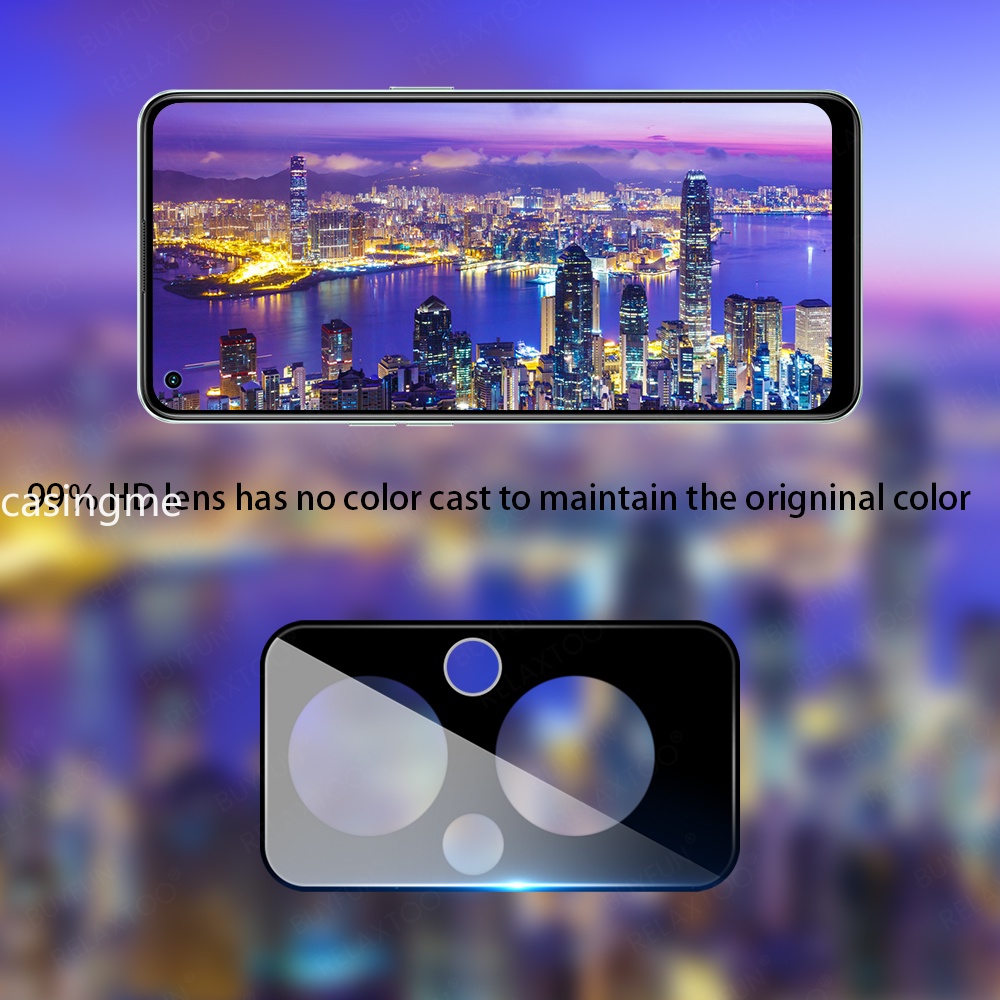Ốp Điện Thoại Kính Cường Lực 3D Bảo Vệ Camera Cho Oppo Reno7 Reno 8 7 Z 5G 7 Pro 6 7Pro 7Z 4G 5G