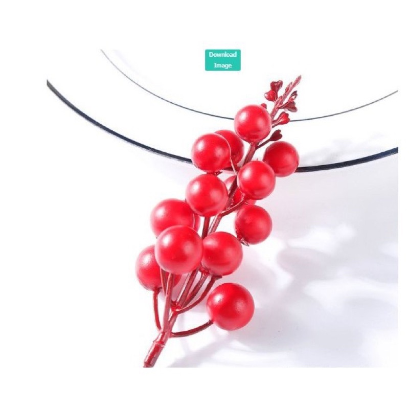 Sỉ cành đào đông cherry xốp trang trí giỏ quà, làm vòng nguyệt quế, làm oản