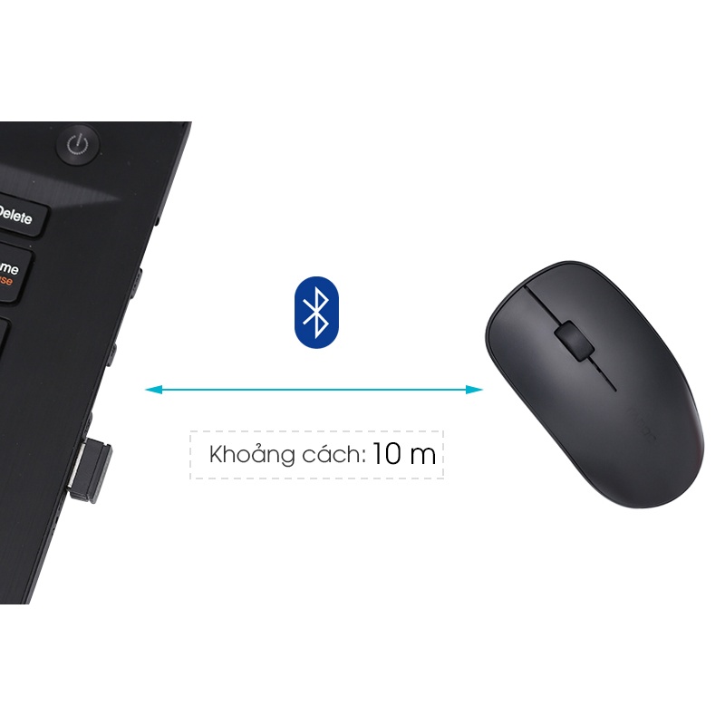 Chuột Không dây Bluetooth Rapoo T200 Đen xám ( Like New )