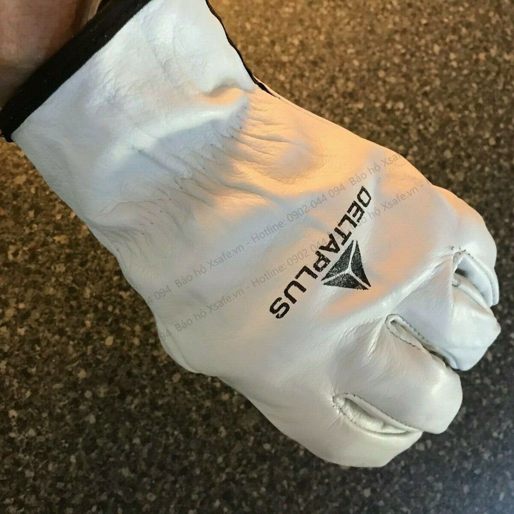 Găng tay da hàn Deltaplus FBN49-bao tay hàn chịu nhiệt-chống cháy-da bò độ linh hoạt cao cơ khí, sửa chữa,nông nghiệp