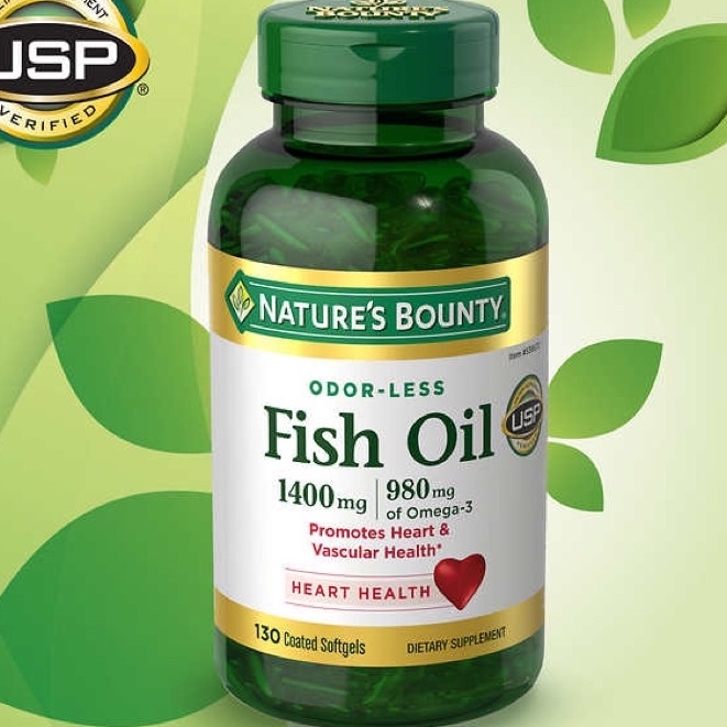 Viên Uống Dầu cá Nature's Bounty Fish Oil 1400mg 130 viên