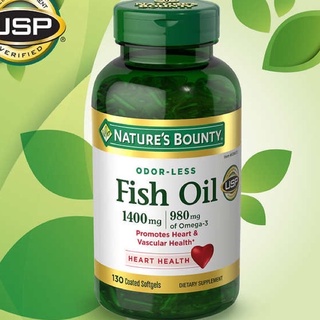 Viên Uống Dầu cá Nature's Bounty Fish Oil 1400mg 130 viên