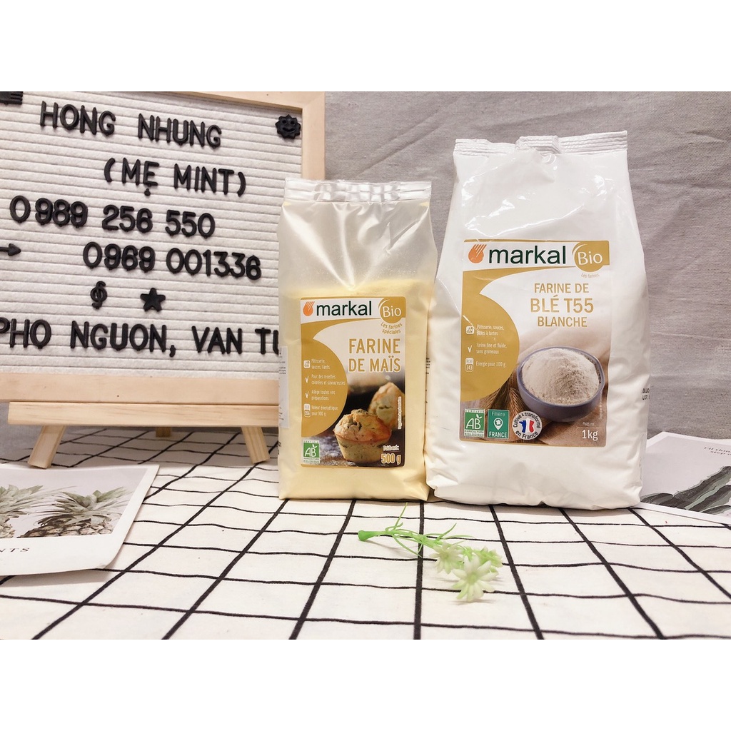 Bột bắp và bột mì hữu cơ Markal