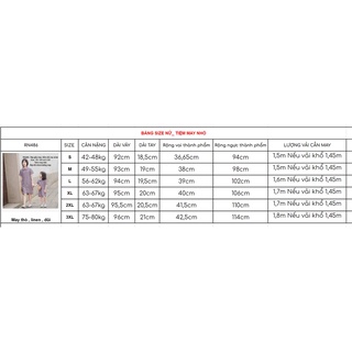 RN486_Rập giấy may đầm đôi cổ sen mẹ và bé