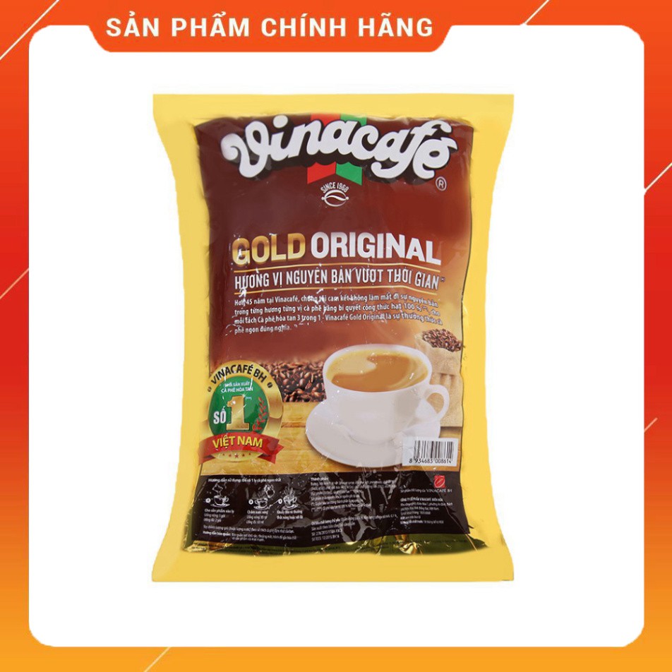 Cà Phê Sữa Hòa Tan VinaCafé 3 in 1 Gold Original 480g (20g x 24 gói)