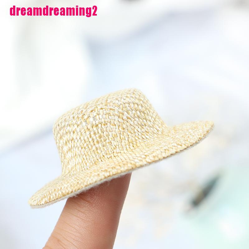 Bộ 2 Mũ Rơm mini Đáng Yêu Cho Nhà Búp Bê
