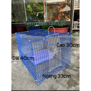 Lồng Tắm Chim Chào Mào 30x34x40 Tặng Cầu Chim Đứng