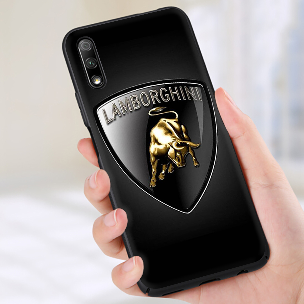 Ốp Điện Thoại Tpu Mềm Chống Rơi In Logo Lamborghini Thời Trang Cho Honor 7x 8x 8a 9 Lite 10 Lite