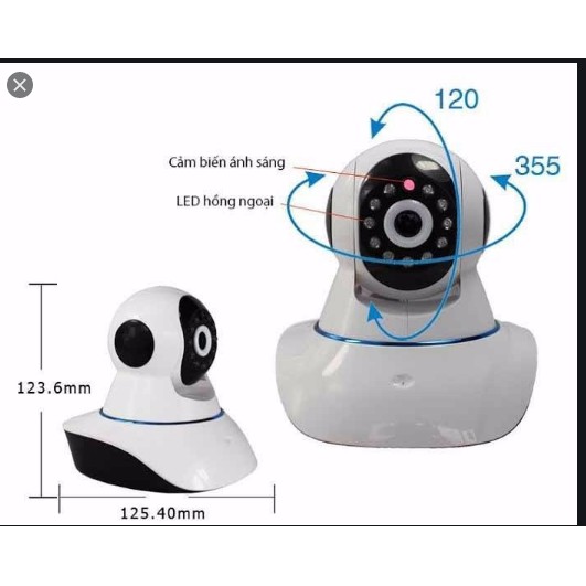 Camera Giám Sát IP Yoosee 3 Râu - Hàng nhập khẩu (Xem 118 đánh giá)