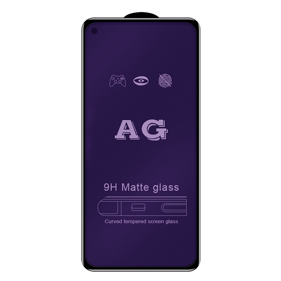 Kính Cường Lực Nhám Chống Ánh Sáng Xanh AG Full Màn Cho Realme 8 7 6 5 3 Pro 5i 6i 7i C2 C3 C11 C12 C15 C20 C21 C25 C25s C21Y Narzo 20 30A X50 X3 SuperZoom