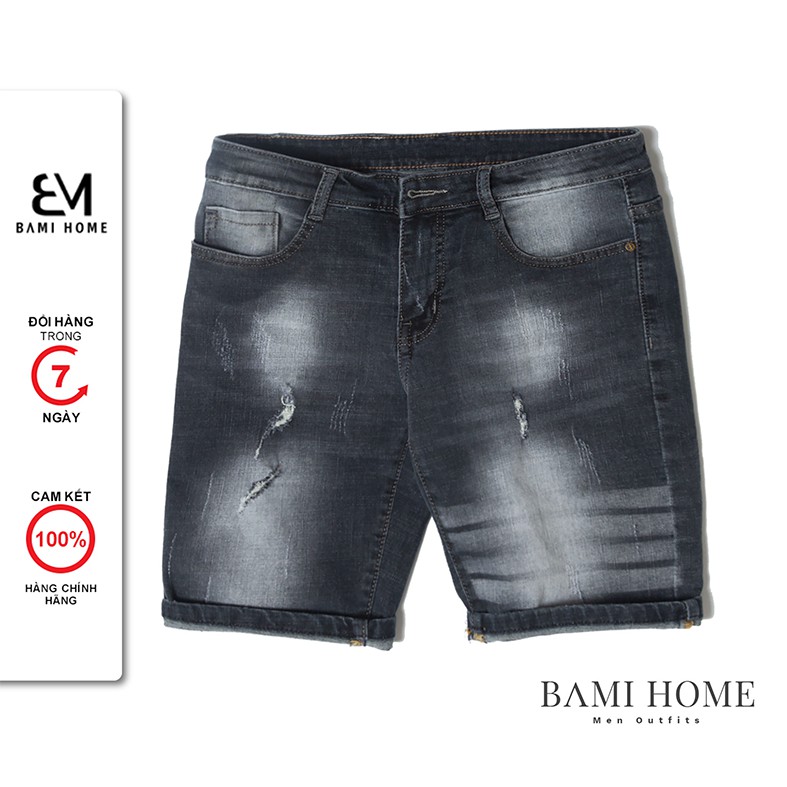 Quần short jean basic BAMI HOME form slim, màu đơn giản, dễ phối đồ QJCT1- 02