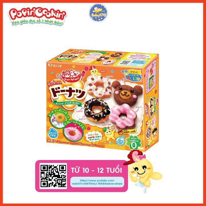 Kẹo đồ chơi Popin Cookin Donuts - Bộ làm bánh Donut